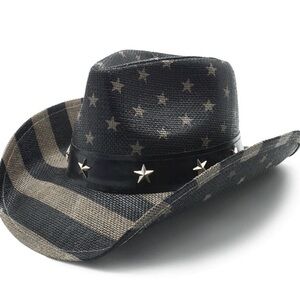 Star-Studded Black Cowboy Hat